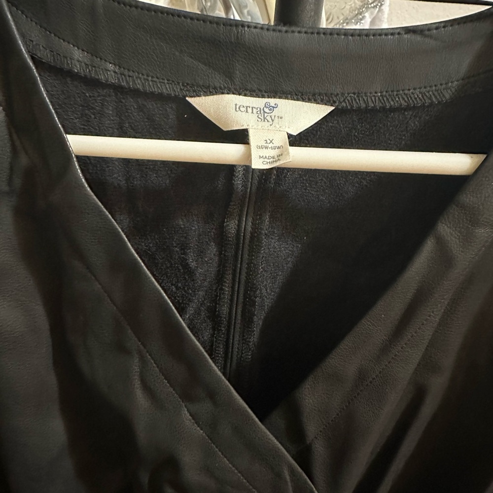 Brand new plus size leather dress